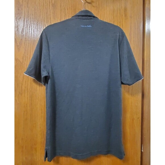 Travis Mathew Golf Polo Shirt Gray Logo Embroidered Mens Sz Small - Picture 14 of 15